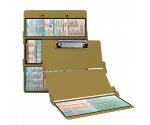 WhiteCoat Clipboard® Trifold - Tactical Brown Physical Therapy Edition